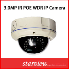 Vandal-Proof Dome Zoom Lens 3.0MP WDR Poe IP Camera